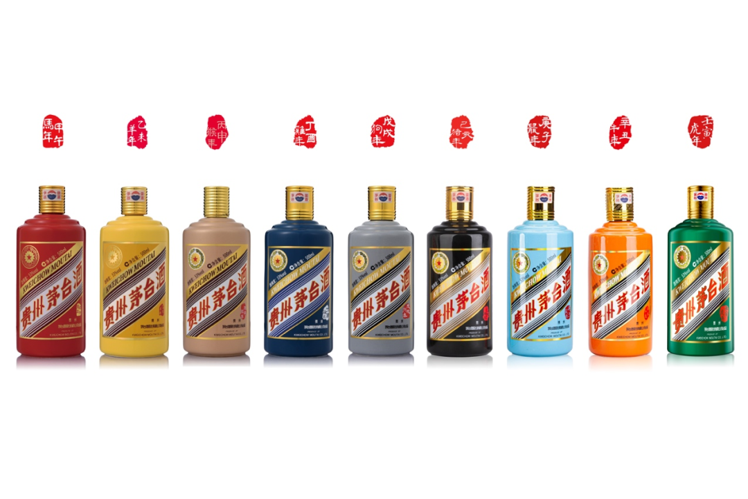 从“中国红”到“天渺绿”，10款贵州茅台生肖酒的颜色有何讲究？